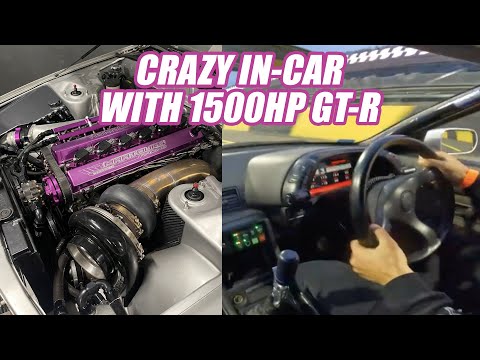 The Craziest GT-R In-Car Footage! - 1500hp with nitrous and sequential! "DTHWSH"