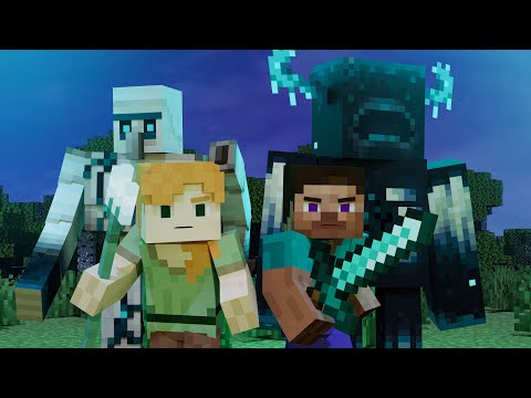 WARDEN FIGHT - Alex and Steve Life (Minecraft Animation)