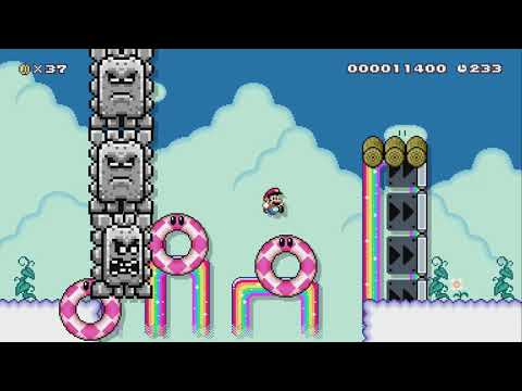 The treasure of the Thwomps! by Davii ♪ - Super Mario Maker 2 - No Commentary 1bv