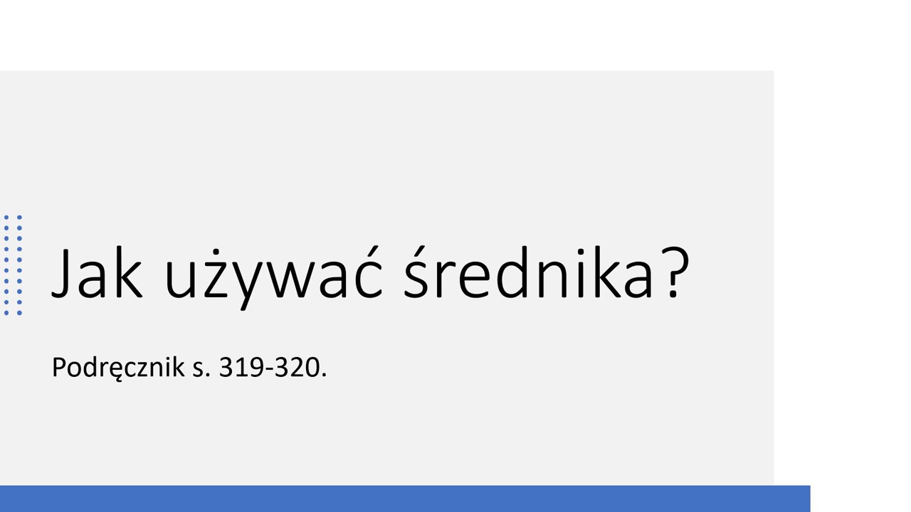 Krótka lekcja o średniku (klasa 6, nauczanie zdalne)