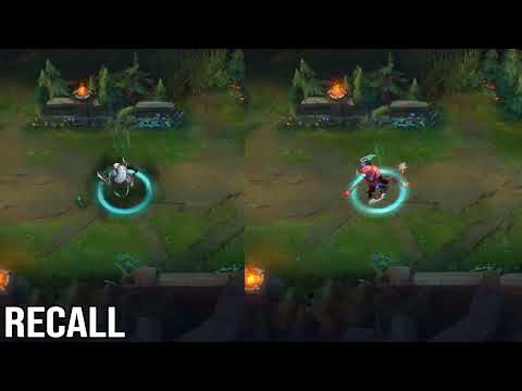 Street Demon Rengar vs Sentinel Rengar Skin Comparison - League of Legends