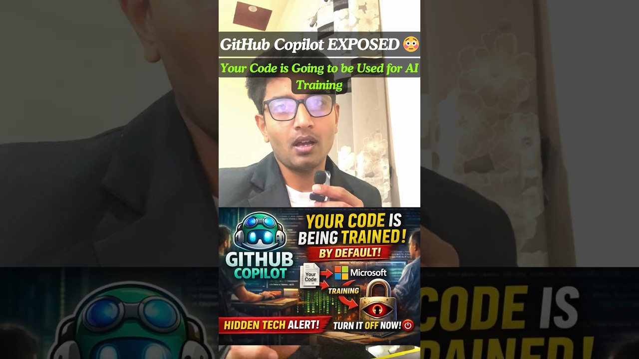 GitHub Copilot EXPOSED 😳 Your Code is Going To Be Used for AI Training (Default ON!)