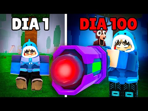 SOBREVIVI 100 DIAS COMO CYBORG NO 99 NOITES NA FLORESTA