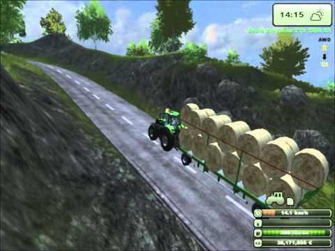 Farming Simulator 2013 - MoreRealistic mod - Bale transport