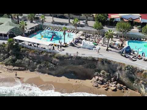 A view from sea side to Star Beach Village & Water Park in Hersonissos Crete