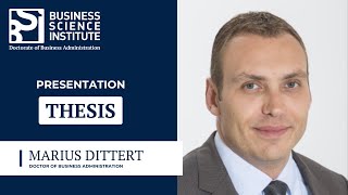 DBA Thesis Defence - Marius Dittert