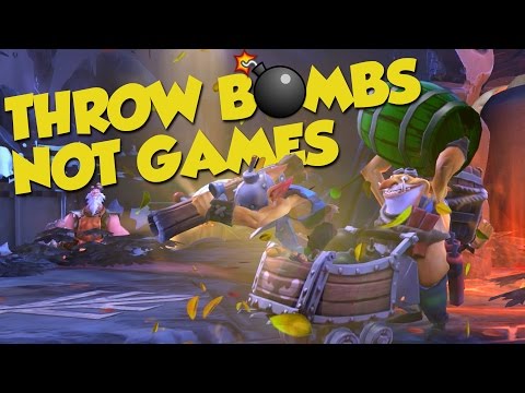 DotA 2 Techies - Throw Bombs NOT Games - Funny Moments!