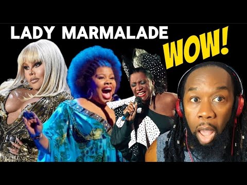 PATTI LABELLE - LIL KIM - AMBER RILEY Lady Marmalade REACTION - They tore up the stage!