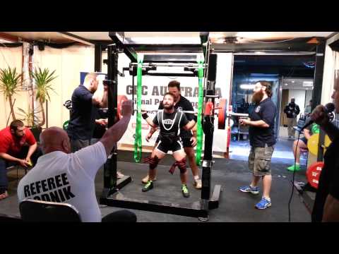 Chris Stamatiou squats 222.5kg GPC Nats