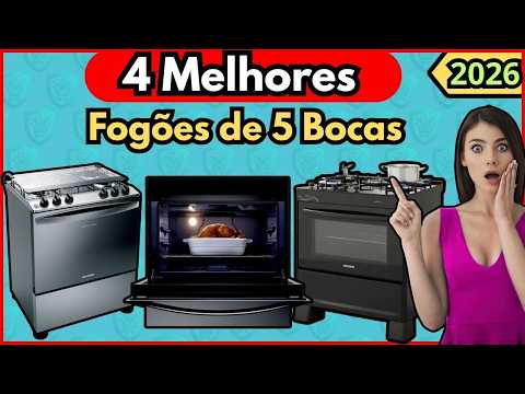 Os 4 Melhores Fogões de 5 Bocas de 2026 (Guia Definitivo de Compra)