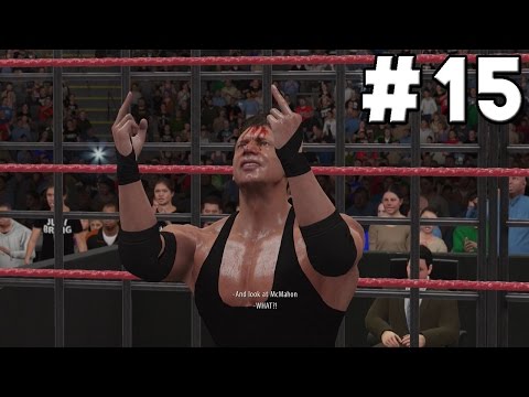 WWE 2K16 2K Showcase Austin 3:16 Walkthrough Part 15 - Steel Cage Match
