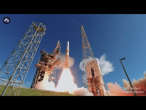 UP CLOSE 4K videos of the Delta 4 launch w/ the GPS-3 satellite