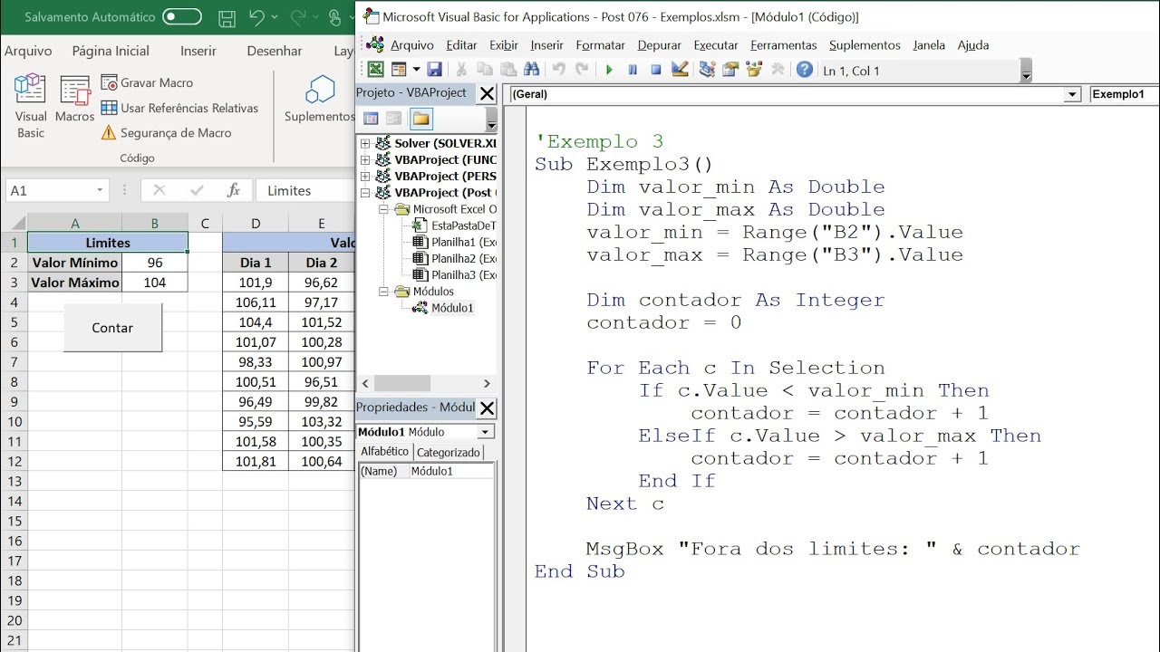 Excel VBA (Aula 03): Estruturas de Repetição FOR / NEXT e FOR / EACH / NEXT