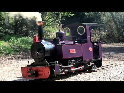 "ANNE" EXMOOR STEAM RAILWAY BUILT 0-6-2 TANK ENGINE AT WORK ON THE PERRYGROVE RAILWAY