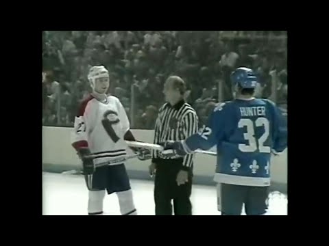 Nordiques - Canadiens g7 hits and roughs 5/2/87
