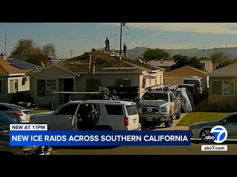 ICE agents climb onto roof, chase workers during raid in LA County