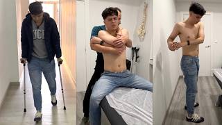 VIENE con MULETAS y se va ANDANDO - Sesión COMPLETA de FISIO-OSTEOPATÍ
