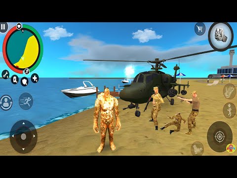 Lava Stone Giant by Naxeex Military Helicopter in Desert #43 - Android Gameplay HD