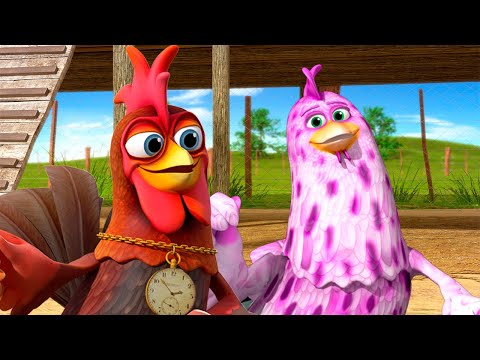 Pinto the Rooster is at the Farm  - Videos for Kids