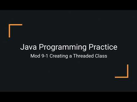 Java Practice Examples Module 9 1 Creating A Threaded Class