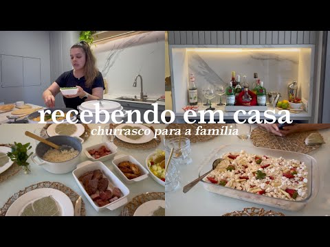 RECEIVING AT HOME: Starters, barbecue, full lunch and dessert