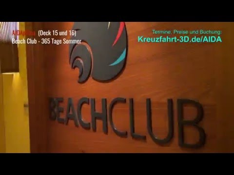 AIDAprima - Beach Club (Indoor-Strandclub Deck 15/16)