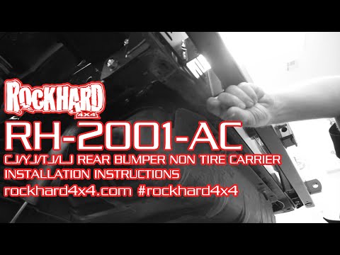 RH-2001-AC - Jeep TJ/LJ/YJ/CJ Rear Bumper - Install Instructions Video by Rock Hard 4x4