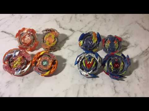Beyblade Burst Battle All Valtryek Evolutions vs All Roktavor Evolutions