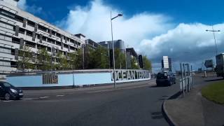 Driving To Ocean Terminal Edinburgh Scotland