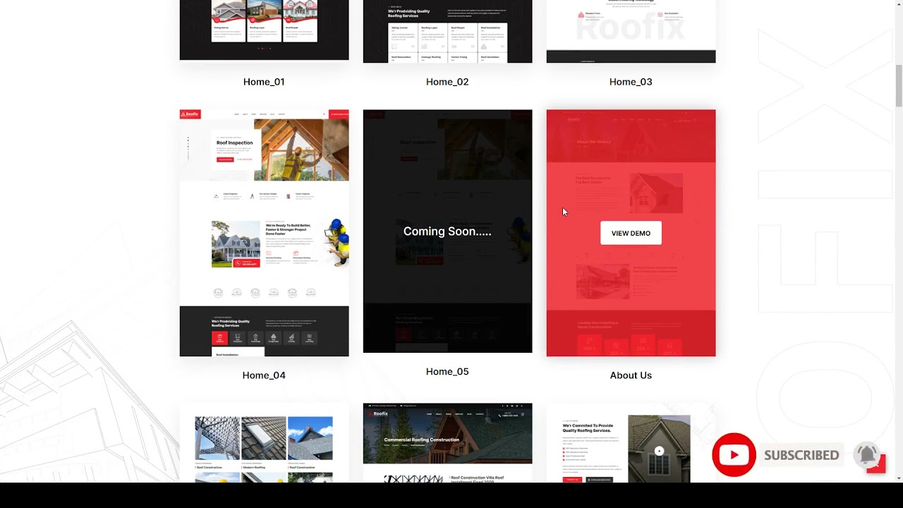 Roofix - Roofing Services WordPress Theme roofers construction Build Website