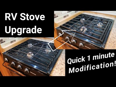RV Stove Upgrade - 1 Minute Modification!