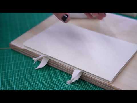 Bookbinding:  How to Sew a Simple French Link Stitch Textblock