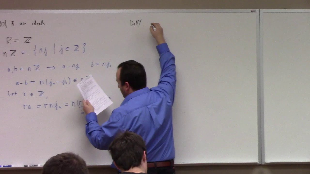 Abstract Algebra: factor rings, 11-3-17