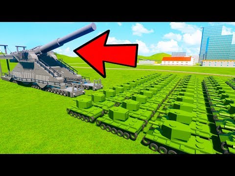1 ДОРА VS 100 маленьких КВ-2 В BRICK RIGS! ВЫЖИВАНИЕ ПРОТИВ ЛЕВИАФАНА В БРИК РИГС Мультики Про Танки