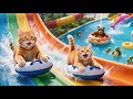 Mama Cat And Ginger Kitten Harvest Grapes To Make Kitten S Waterpark Dream Come True