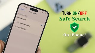 How To Turn OFF Safe Search On iPhone! [ON]