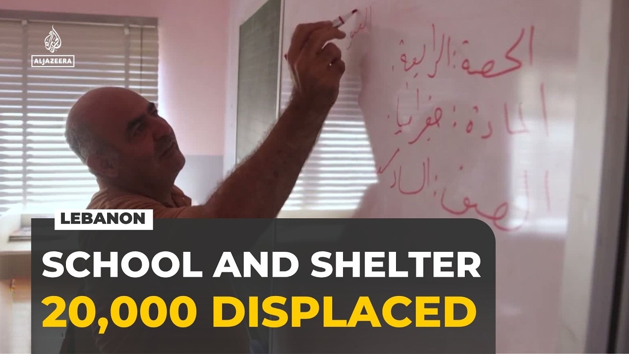 Lebanon schools reopen as classrooms double as shelters for displaced families