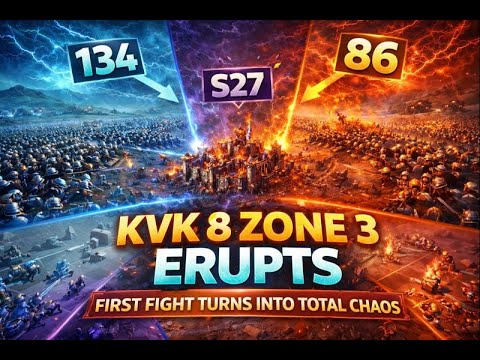 KVK 8 Zone 3 ERUPTS – First Fight Turns Into Total Chaos | Viking Rise