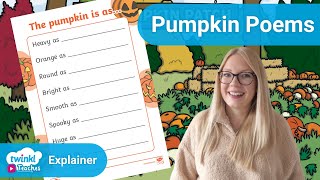 Ideas for Pumpkin Poems