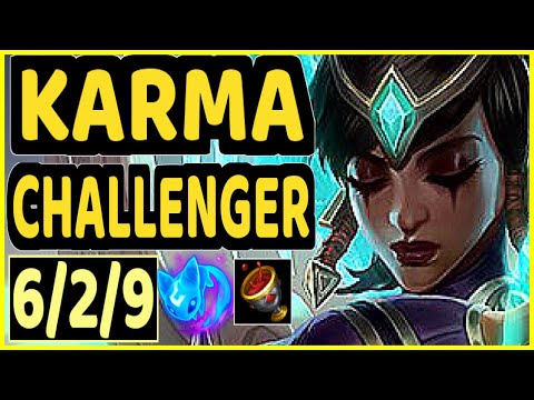 SKT T1 FAKER (KARMA) vs RYZE- 6/2/9 KDA MID CHALLENGER GAMEPLAY - KR