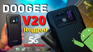 DOOGEE V20 Rugged Smartphone with Rare Mini Display | Unboxing - Camera test