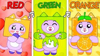 The Colors Song! 🎵🌈 (I Am Red, Now I'm Blue!) | LankyBox Music Video