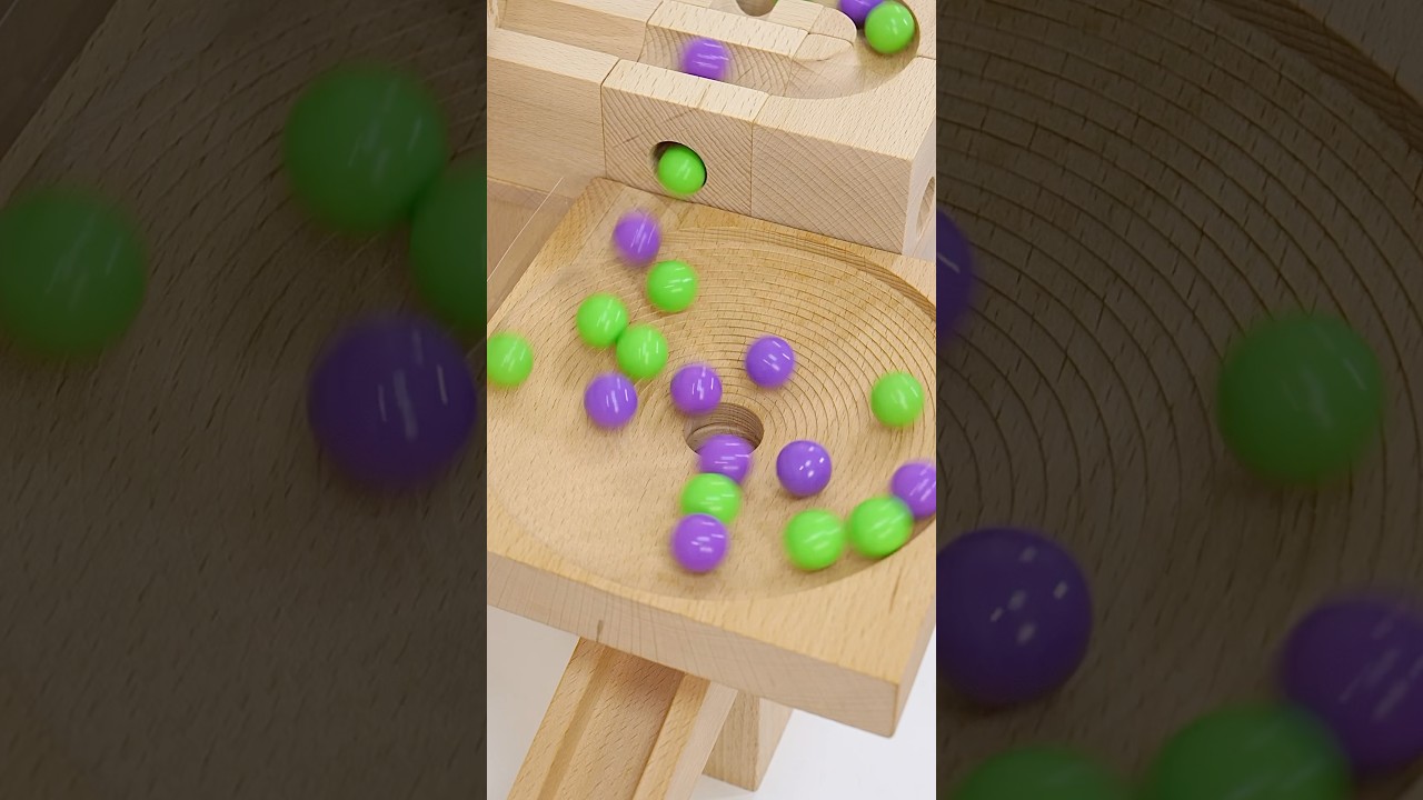 Marble Run Race ☆ HABAメロディースロープ & キュボロ・うず巻きの木製コース♪#asmr #マーブルラン #sound
