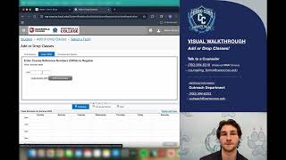 CC Walkthrough – Add or Drop Classes