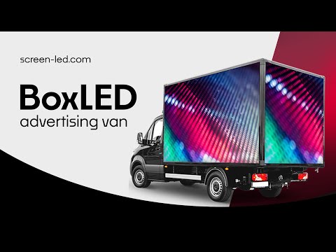 BoxLED - LED mobile advertising van - LED truck  - Screen-LED.com