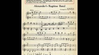 Alexander&#39;s Ragtime Band (Irving Berlin) - Arranged By Dick Hyman