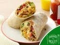 Breakfast Burrito Hand To Mouth