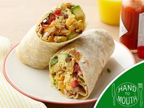 Breakfast Burrito - Hand to Mouth