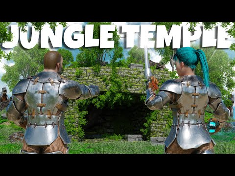 How 2 Youtubers Claimed a Jungle Temple Day 1 - INX 2MAN - ARK: Survival Evolved