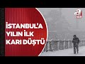 İstanbul'a yılın ilk karı düştü! Aydos beyaza büründü | A Haber